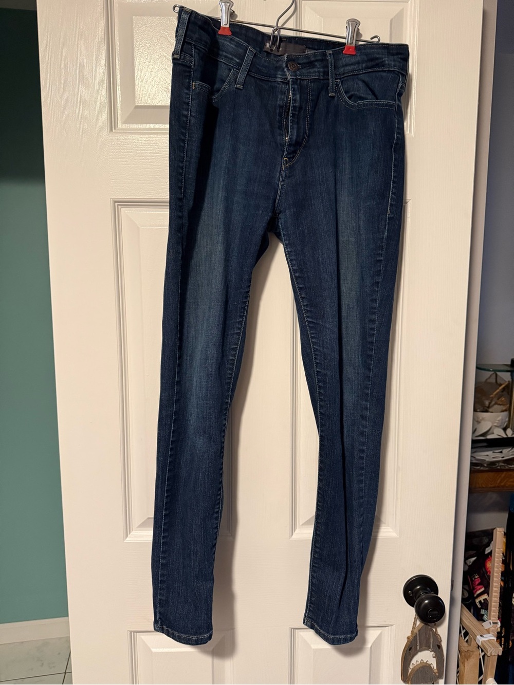 Levi’s Jean Leggings Jeggings Dark Wash Size 12 Waist 31